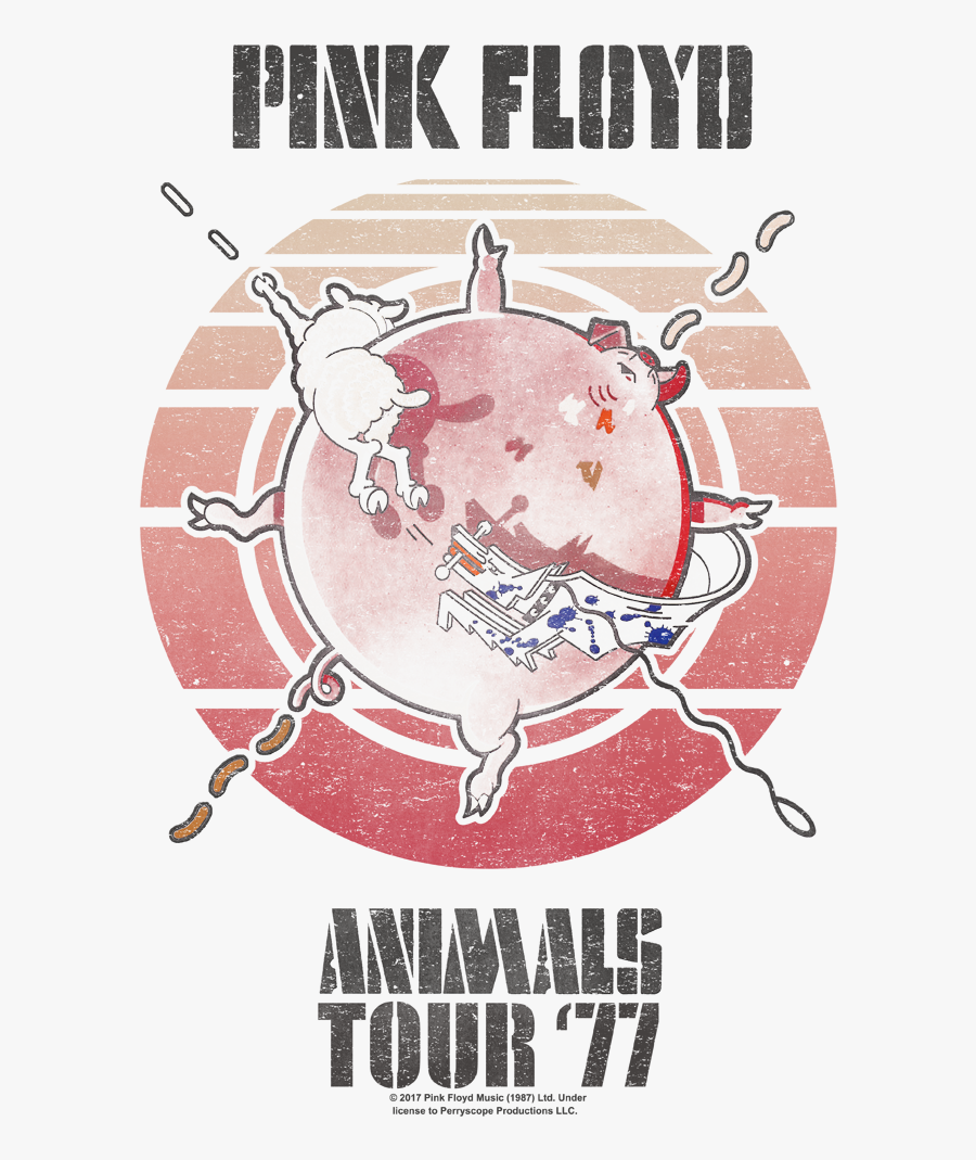 Product Image Alt - Pink Floyd Animals Tour Poster, Transparent Clipart