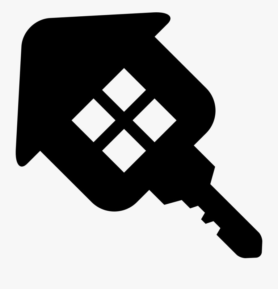 House Key Real State Business Symbol - House Key Svg, Transparent Clipart