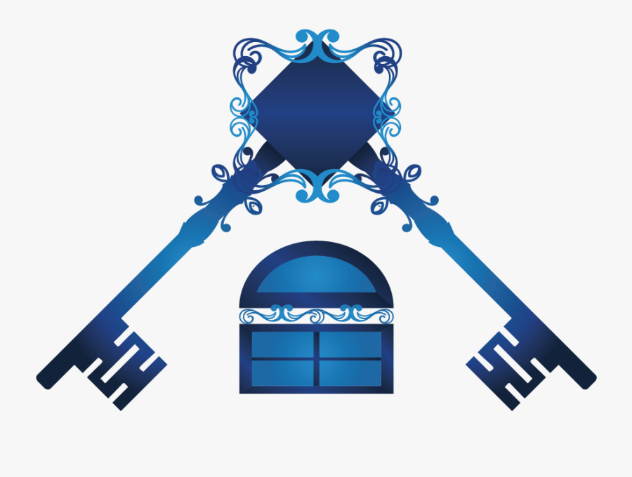 Key Clipart House Key - House & Key Logo Png, Transparent Clipart