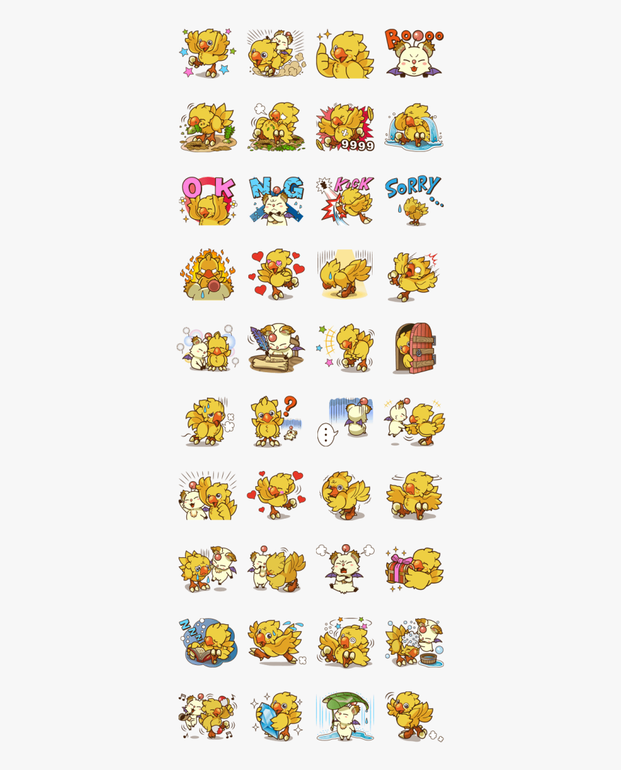 Chocobo Line, Transparent Clipart