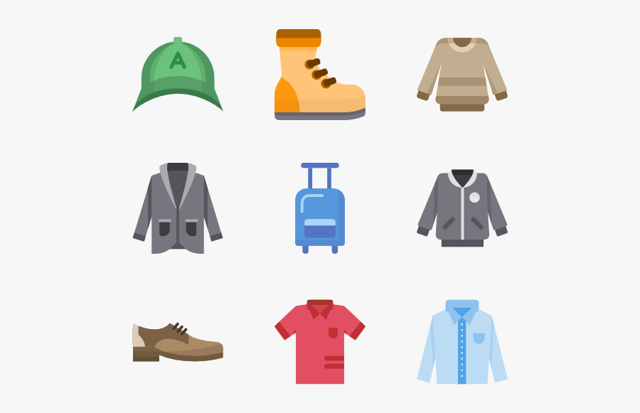 Clothing Clipart Colored Clothes - Vector Clothes Png Icon, Transparent Clipart