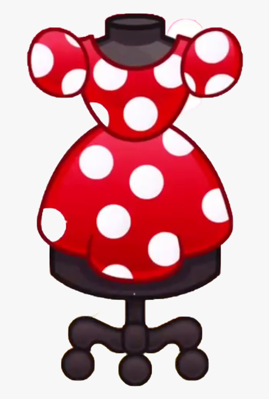 Clip Art Mickey Mouse Dress - Minnie Mouse Dress Drawing, Transparent Clipart