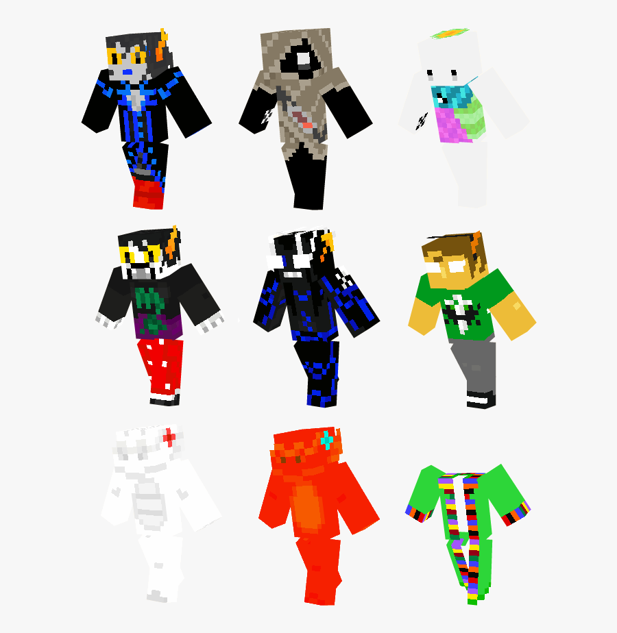 Clothing Clipart Minecraft Png 666 * 844 Transprent - Homestuck Minecraft Skins, Transparent Clipart