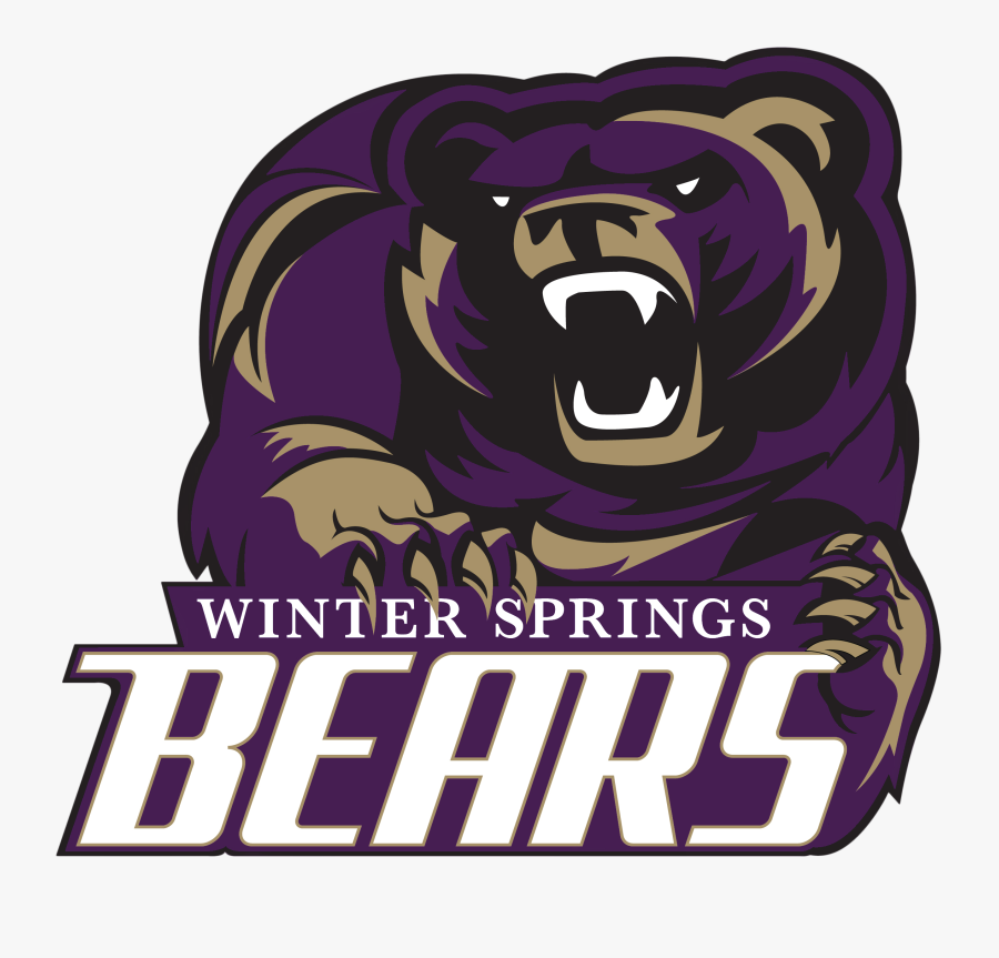 Sun Bear Clipart Winter Animal - Winter Springs High School Logo, Transparent Clipart