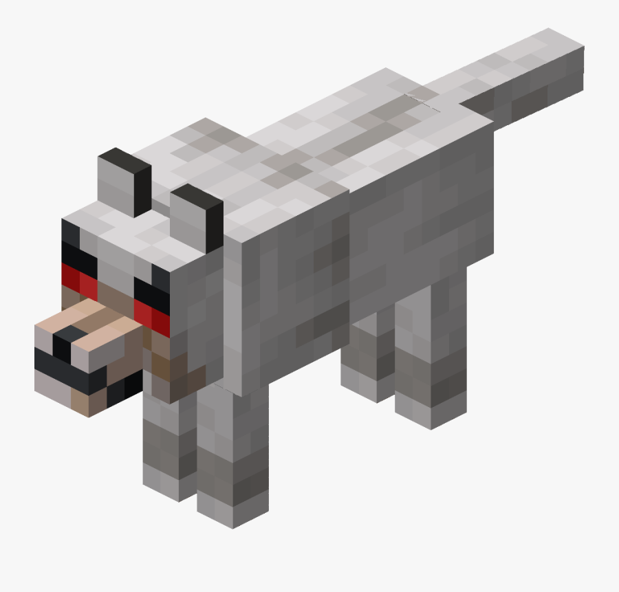 Minecraft Wolf, Transparent Clipart