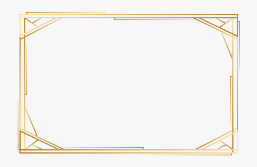 Free Png Silver Frame - Gold Frame Line Png Hd, Transparent Clipart