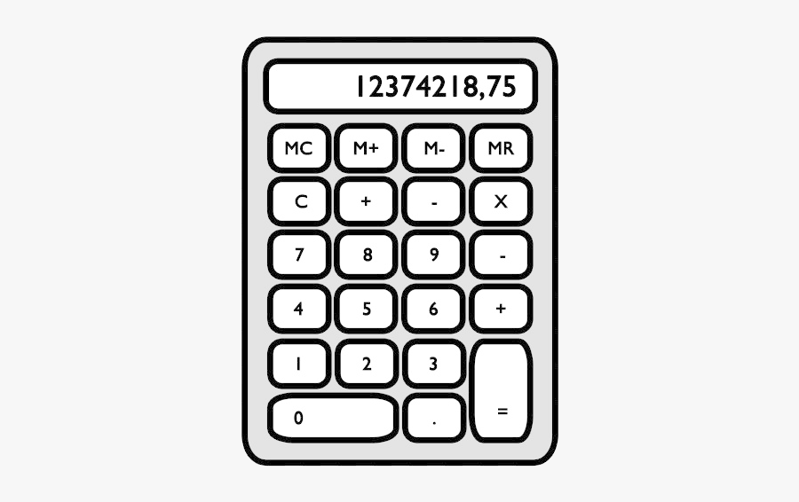 Calculator Technology Rectangle Transparent Image Clipart - Gold Silver Calculator Free, Transparent Clipart