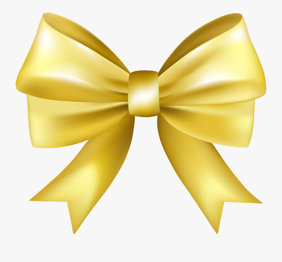 Yellow Bow Png, Transparent Clipart