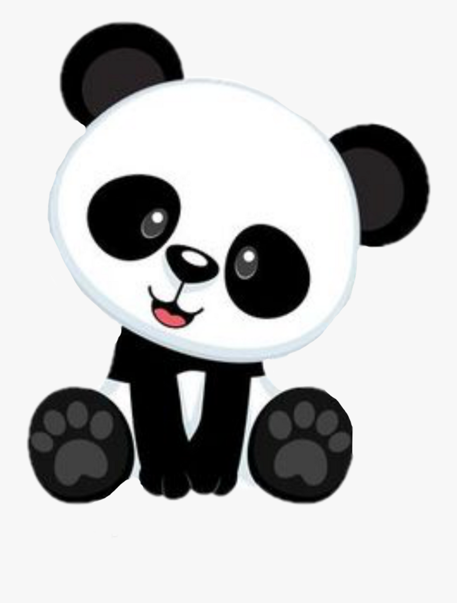 Baby Panda Clipart - Urso Panda Desenho Png, Transparent Clipart