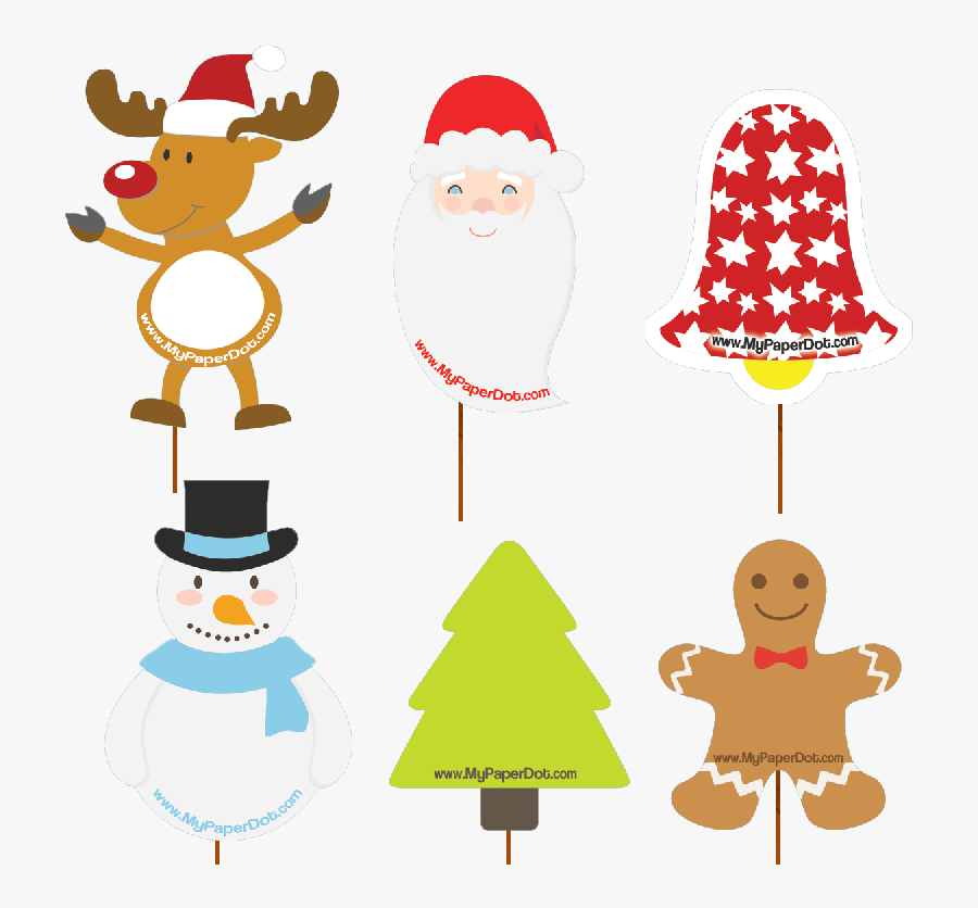 Christmas Cupcake Toppers - Cupcake Topper Christmas Clipart, Transparent Clipart