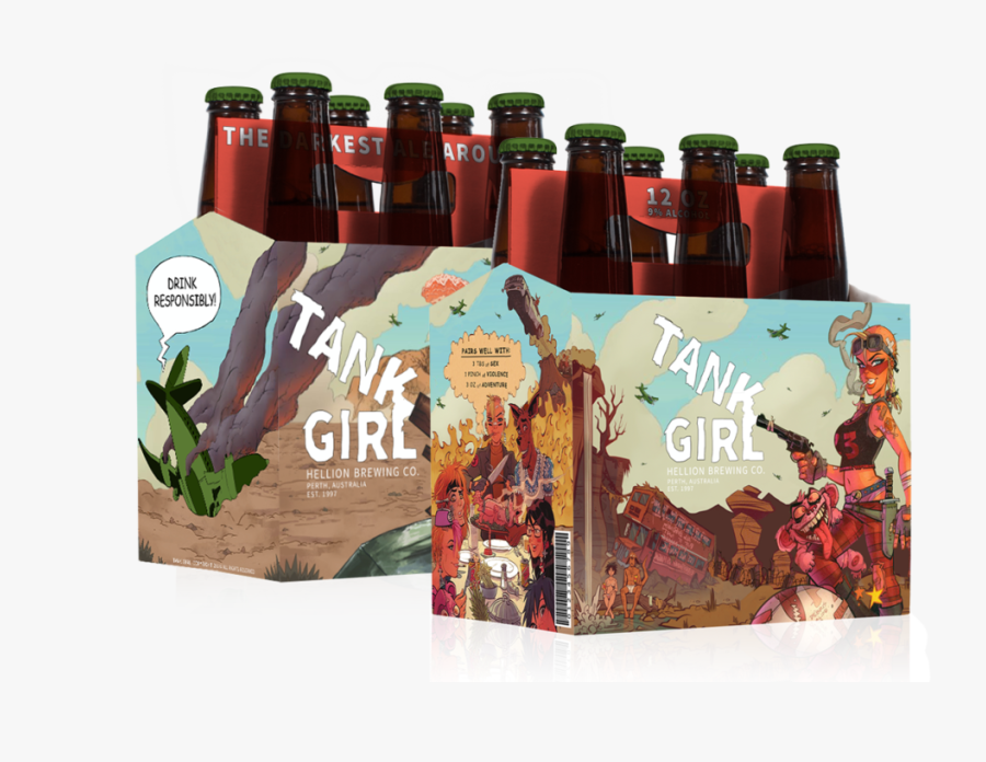 Clip Art Craft Packaging Tank Girl - Beer Bottle, Transparent Clipart