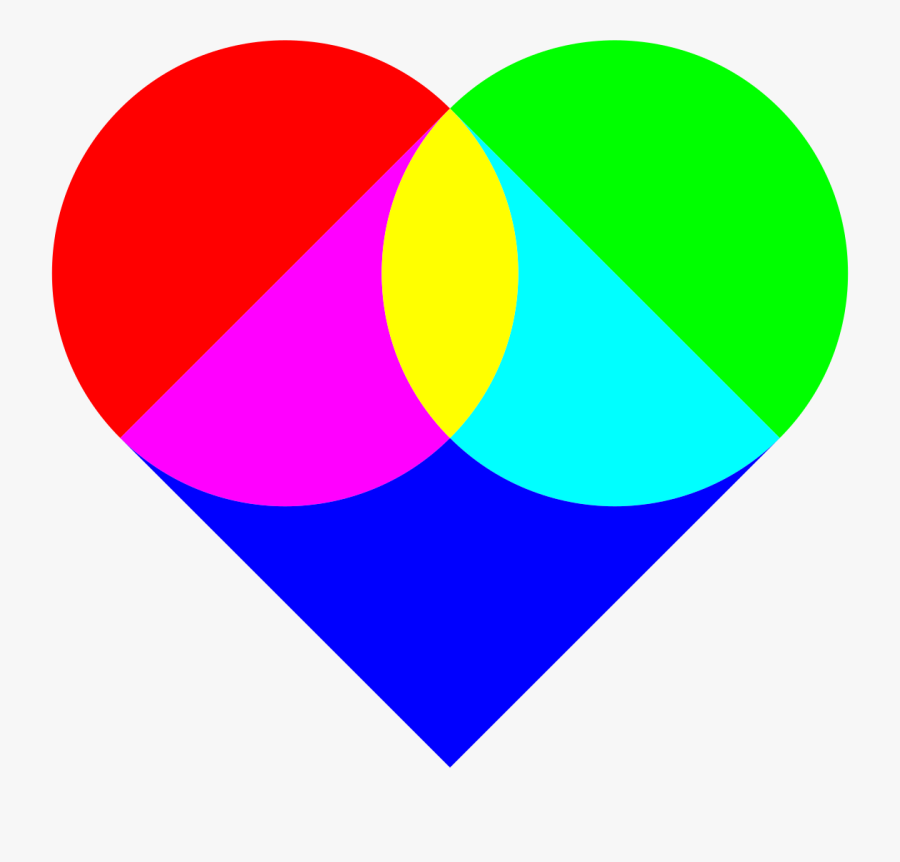 Example Of Heart - Rgb Heart, Transparent Clipart