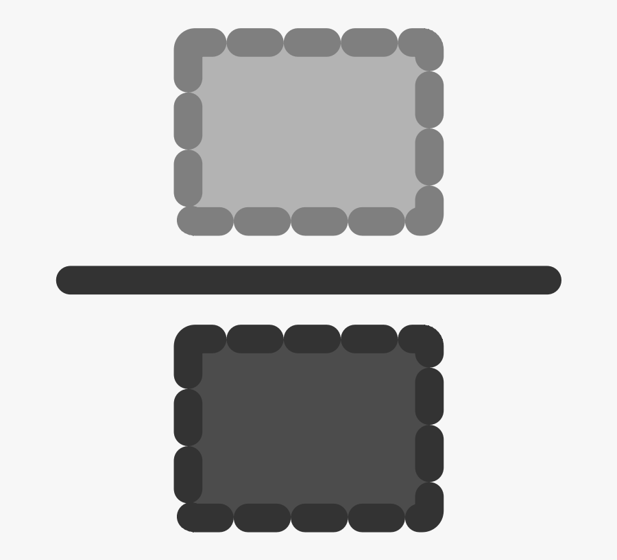 Ftflip - Empty Fraction, Transparent Clipart