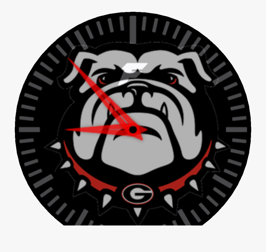 Georgia Bulldogs Analog- Hairy Dawg Watch Face Preview - Skiatook Bulldogs, Transparent Clipart