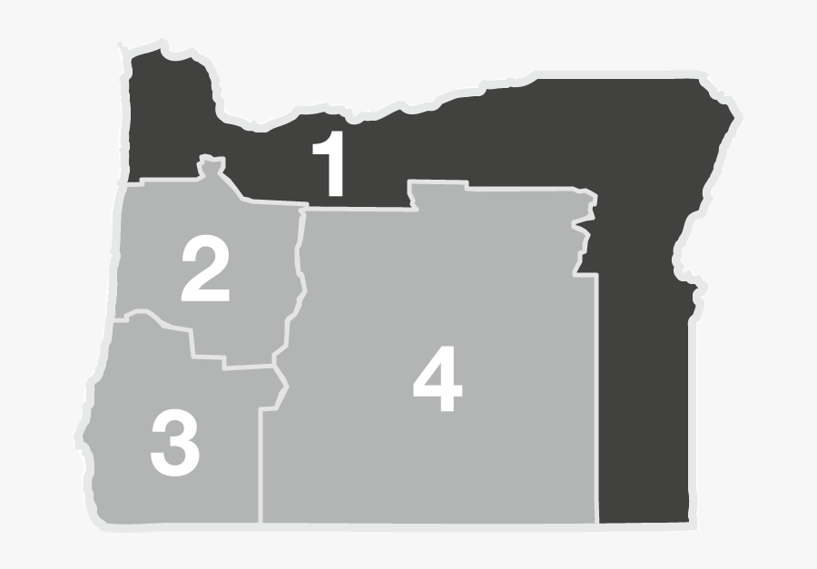 Oregon County Map1 - 3 Put First Things First, Transparent Clipart