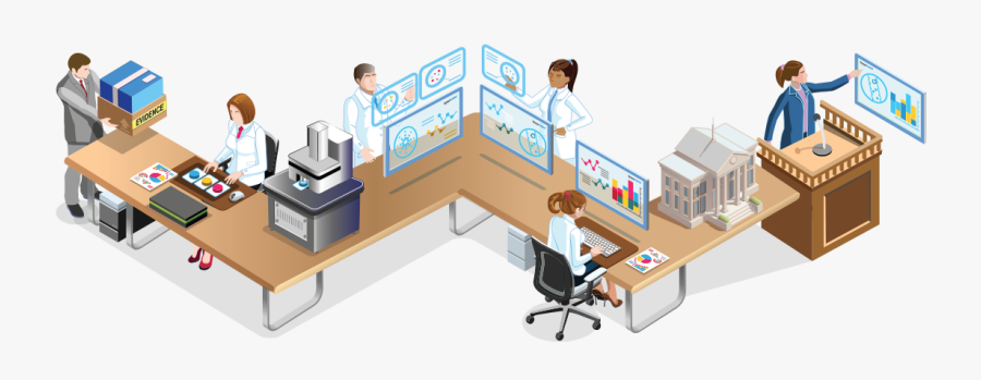 Forensic Analysis Process Infographic - Remote Testimony By Lab Analysts, Transparent Clipart