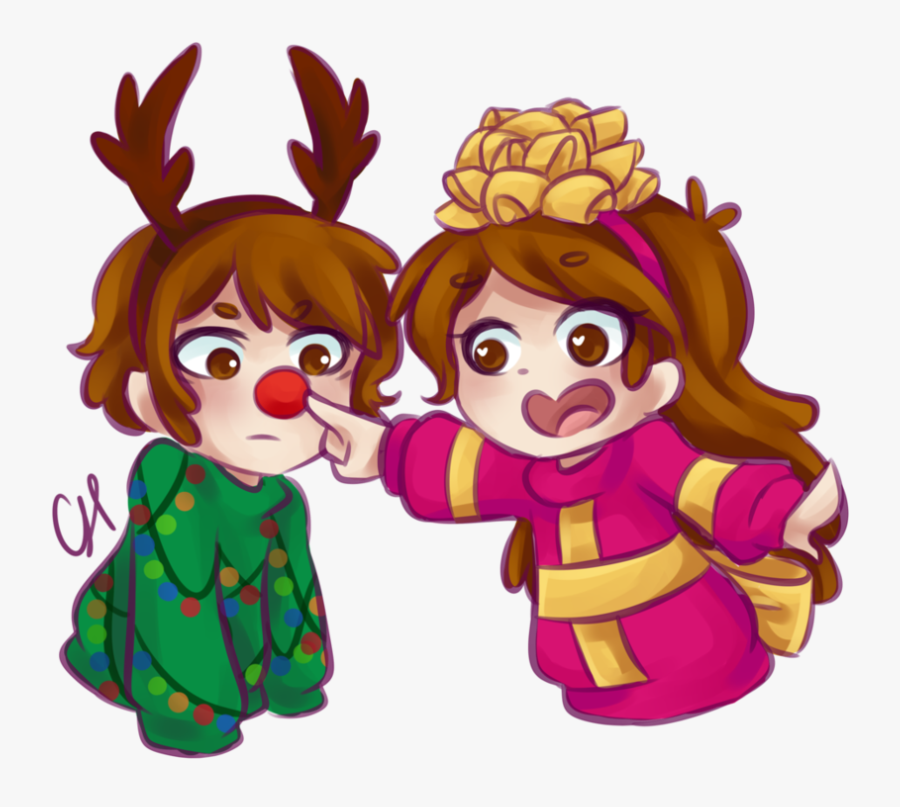 Holiday Sweaters By Cairolingh - Gravity Falls Christmas Drawing, Transparent Clipart