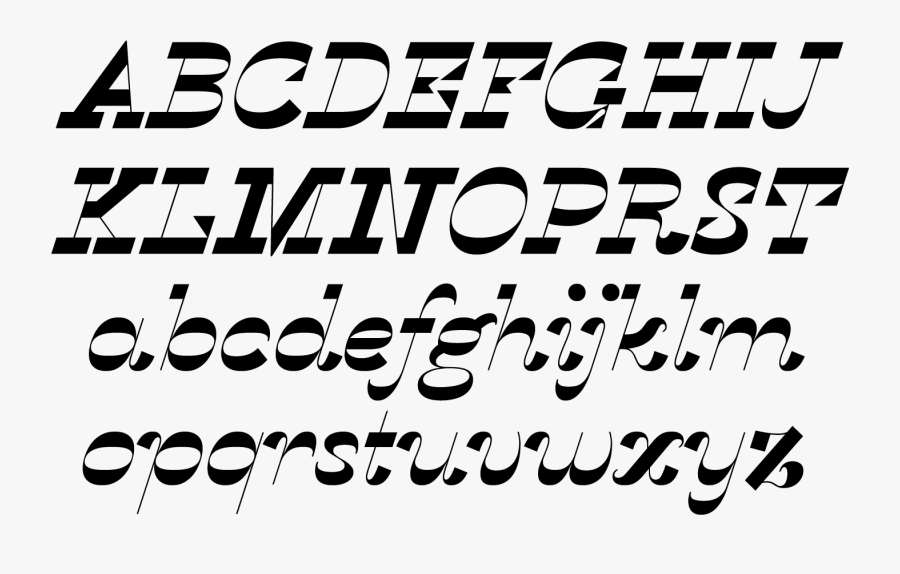 Clip Art Karloff Bold Italic Typography - Calligraphy, Transparent Clipart