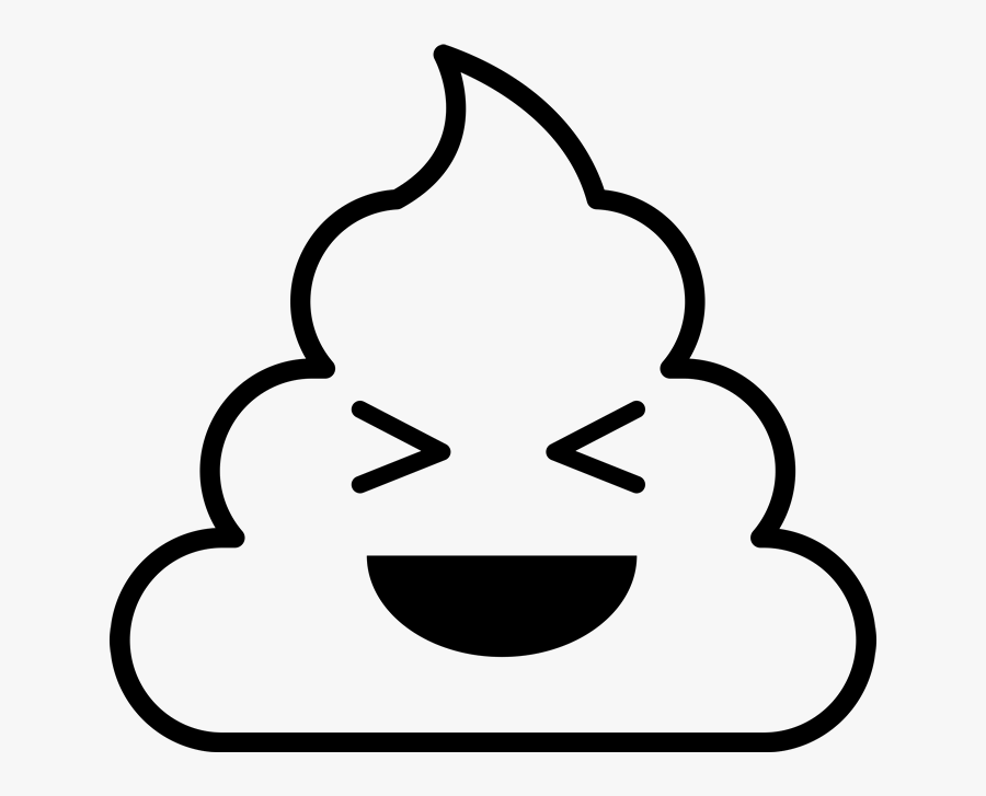 Poop Black And White, Transparent Clipart