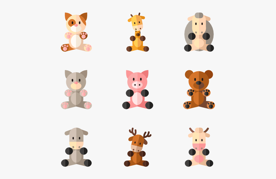 Cat-toy - Cartoon Cute Animals Icons, Transparent Clipart