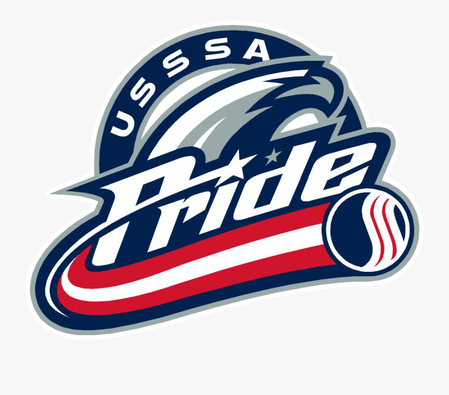 Professional Softball Cliparts - Usssa Pride Softball Logo, Transparent Clipart