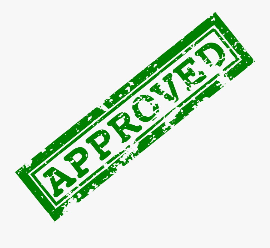 Approved Stamp Png Clipart - Sign, Transparent Clipart