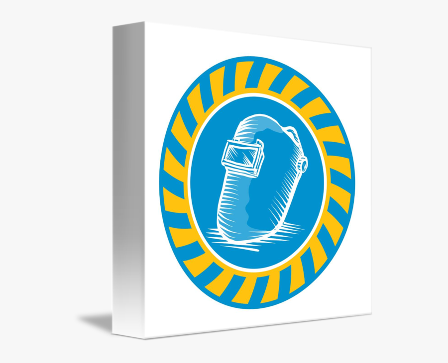 Welding Clipart Welding Helmet - Yellow And Blue Printable Cupcake Toppers For Baby, Transparent Clipart