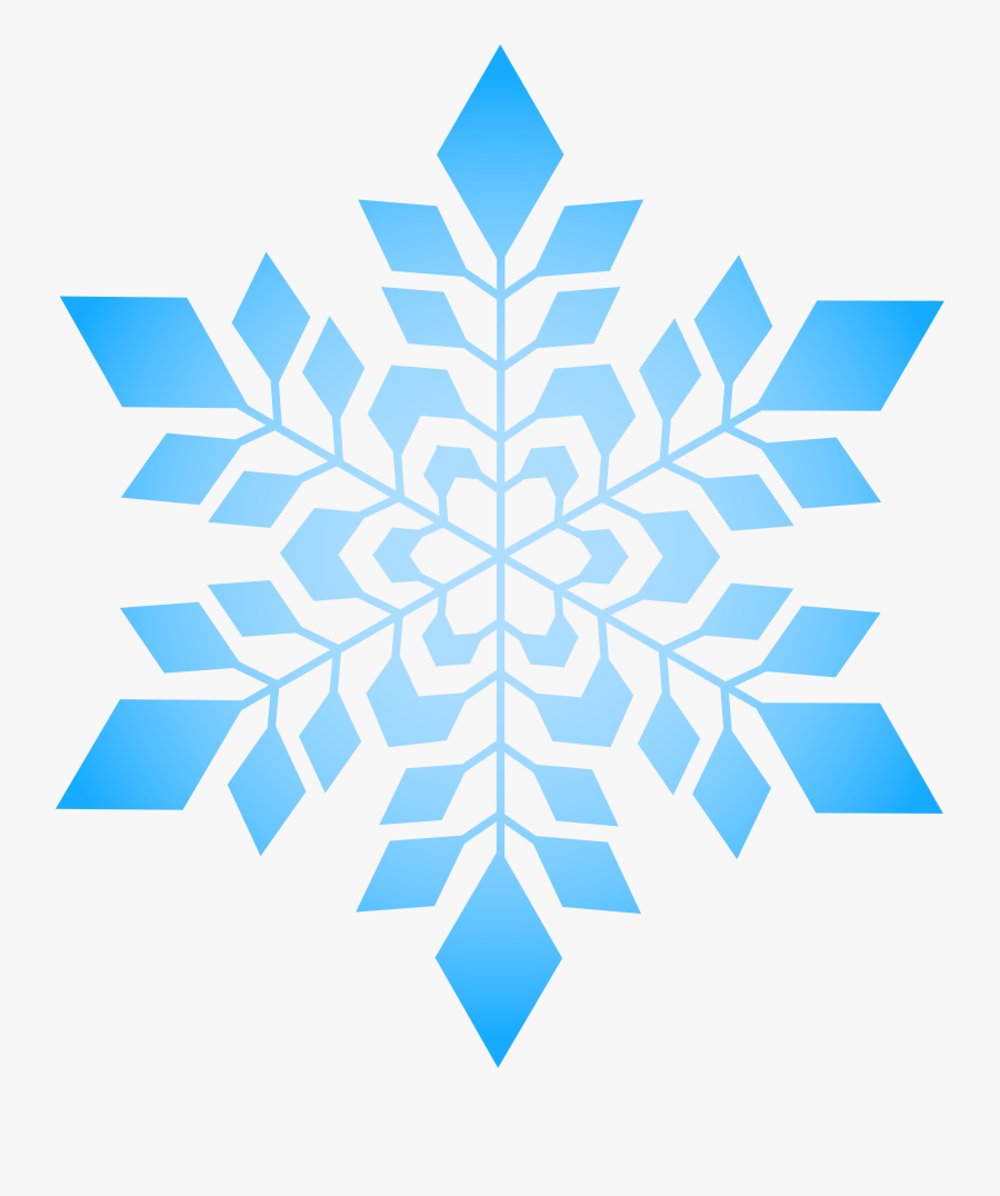 Simple Blue Snowflake Png Download - Transparent Background Snowflake Png, Transparent Clipart