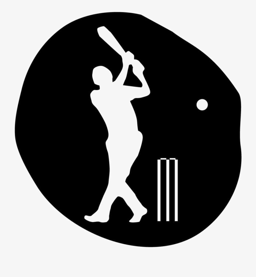 Cricket - Cricket Logo Black And White, Transparent Clipart