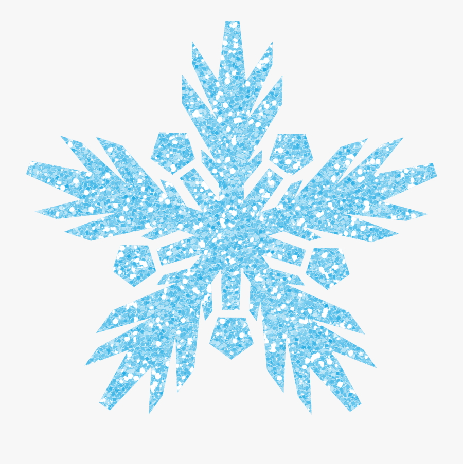 Cool Blue Snowflake - Snowflake, Transparent Clipart