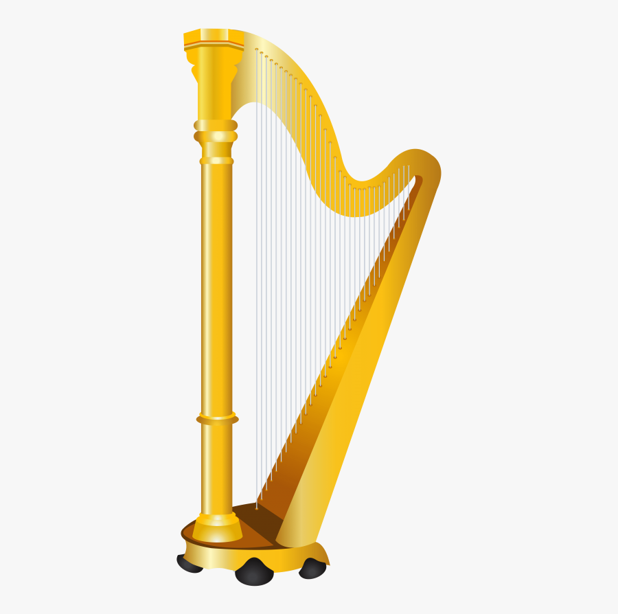 Finger Clip Harp - Jack And The Beanstalk Golden Harp Clipart, Transparent Clipart