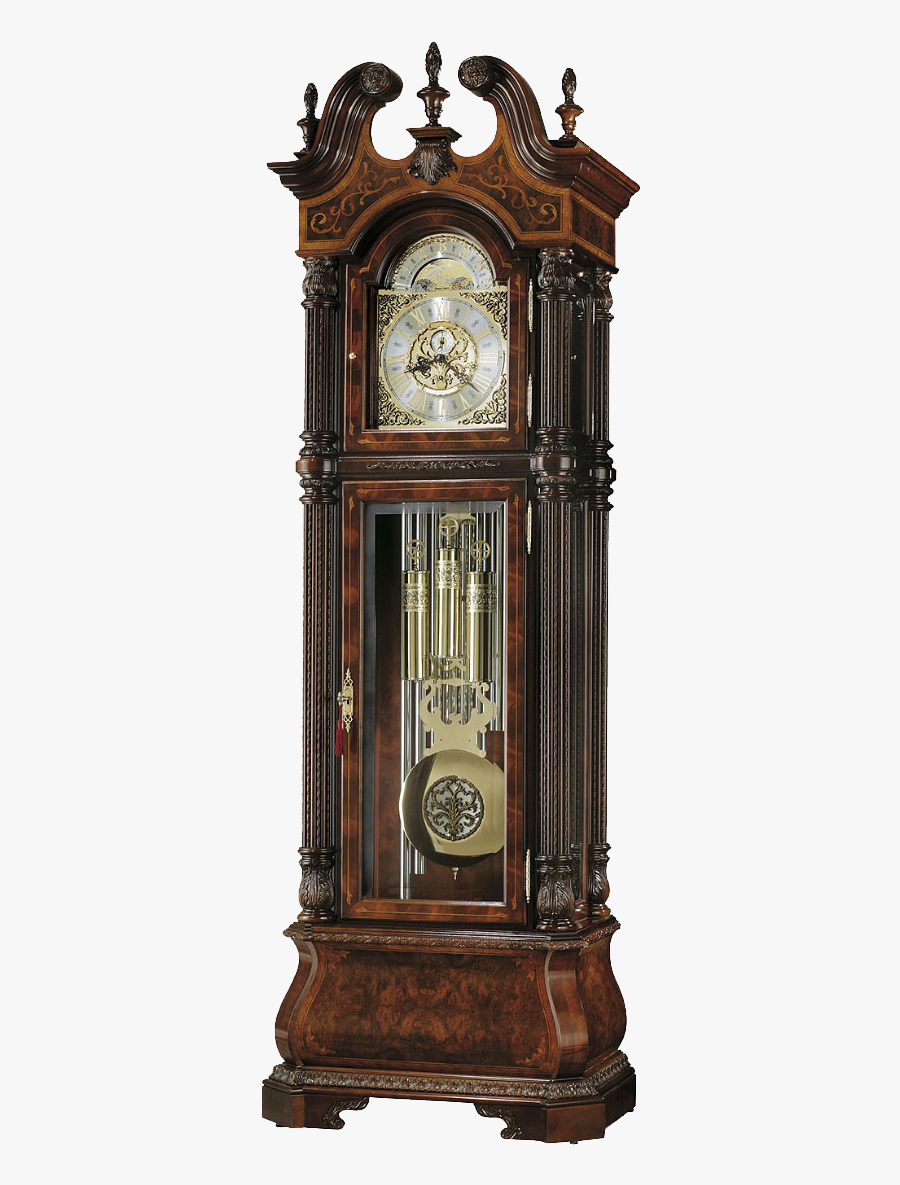 Pendulum Grandfather Clock, Transparent Clipart