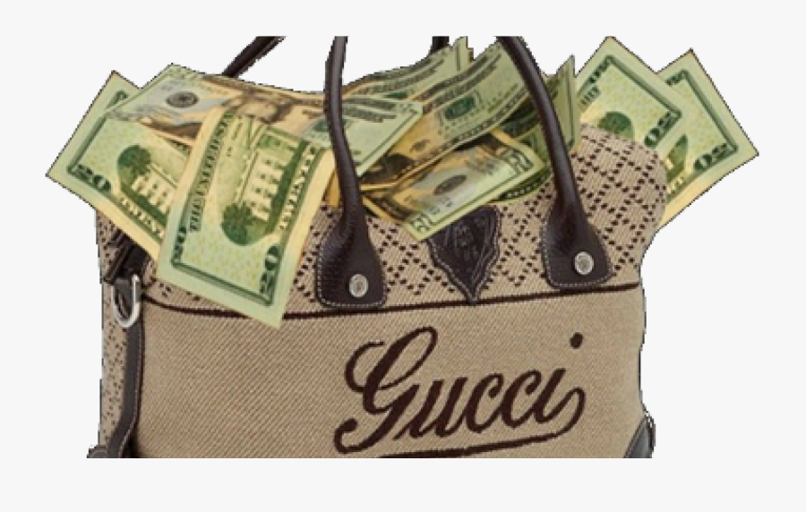 Gucci Money Bag Fashion - Bag Of Money Png, Transparent Clipart