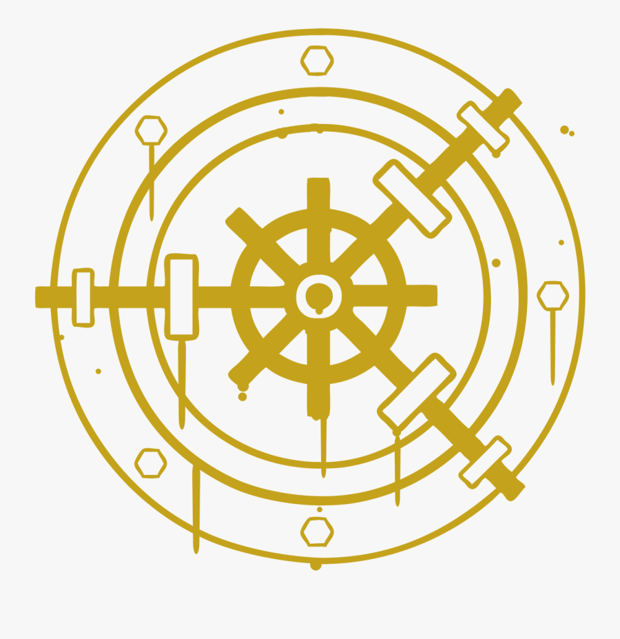 Hd Vaultwheel Dripping Clip - Dharma Chakra With Hand, Transparent Clipart