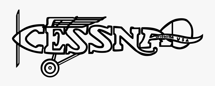 Old Cessna Logo, Transparent Clipart