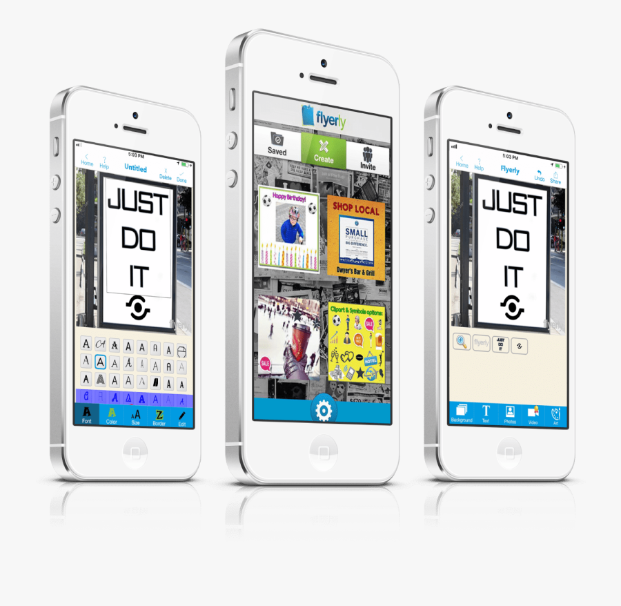 Riksof Portfolio Flyerly App Banner - Iphone, Transparent Clipart