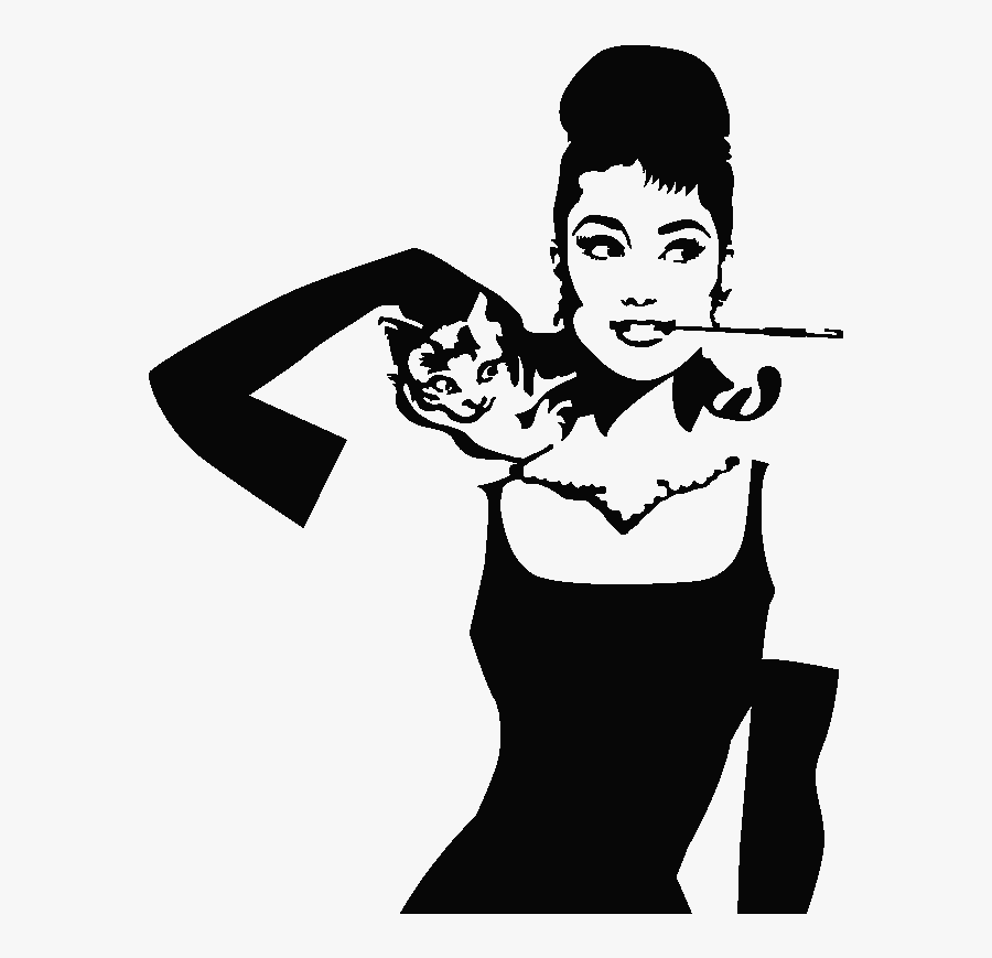 Clip Art At Tiffany S Stencil - Breakfast At Tiffanys - Gold, Transparent Clipart