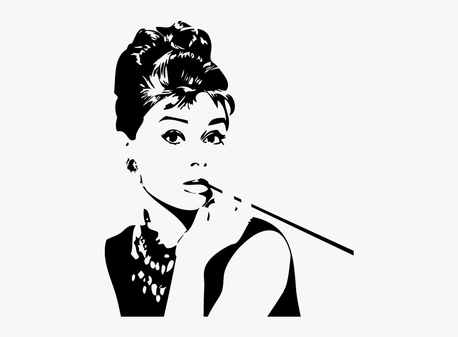 Art Museum Breakfast At Tiffany"s Poster - Audrey Hepburn Silhouettes, Transparent Clipart