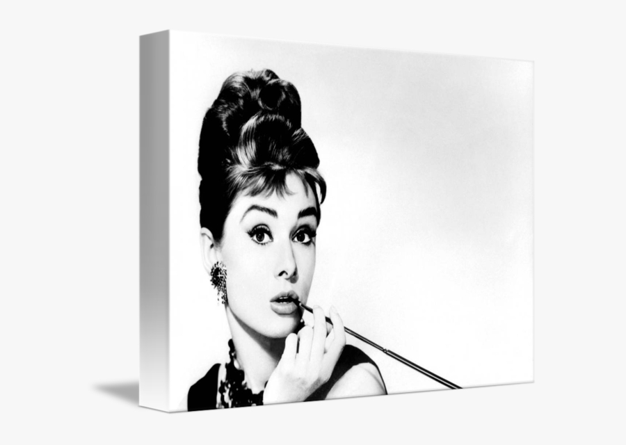 Audrey Hepburn Breakfast At Tiffany"s Canvas Print - Audrey Hepburn, Transparent Clipart