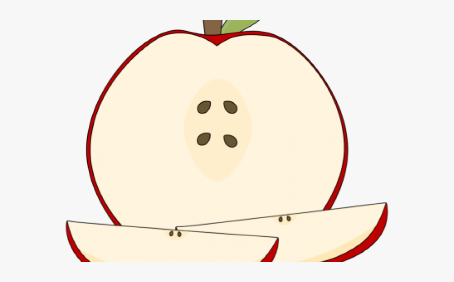 Apple Wedge Cliparts - Circle, Transparent Clipart
