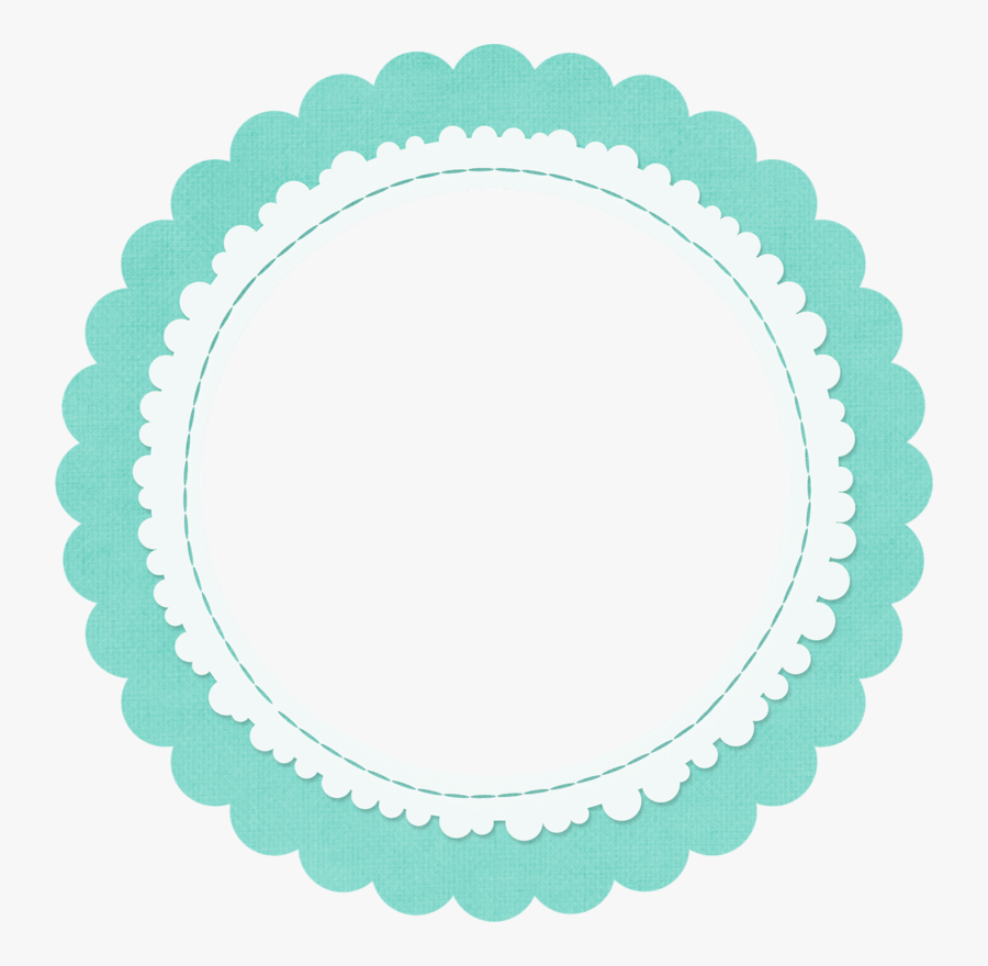 Circle With Scalloped Edges, Transparent Clipart