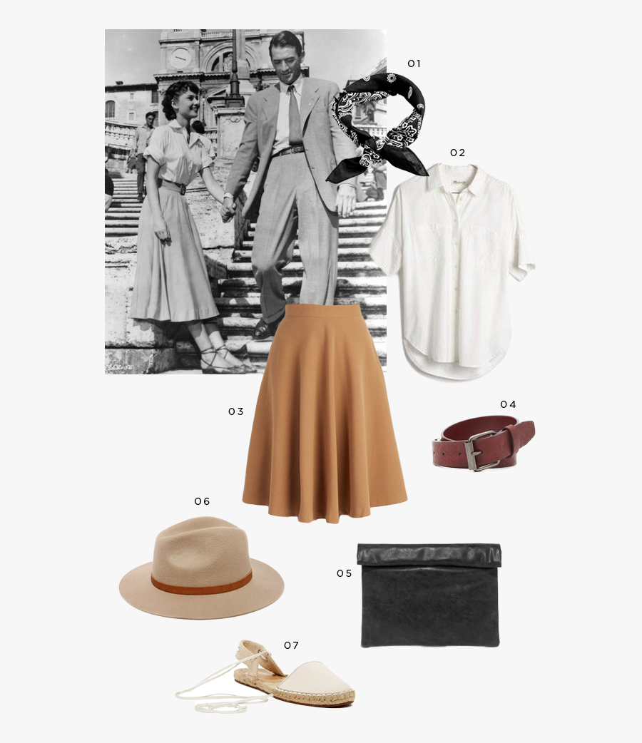 Clip Art Inspired Outfits For The - Fashion Audrey Hepburn Style, Transparent Clipart