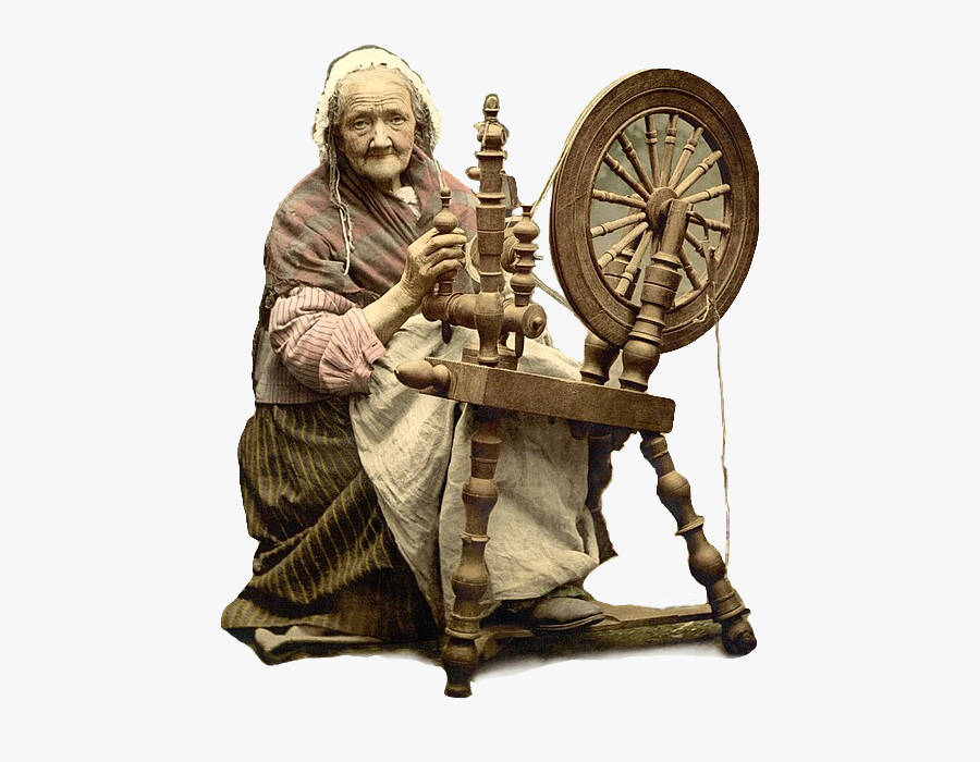 #spinningwheel #oldwoman #woman #grandmother #granny - Habetrot Fairy, Transparent Clipart