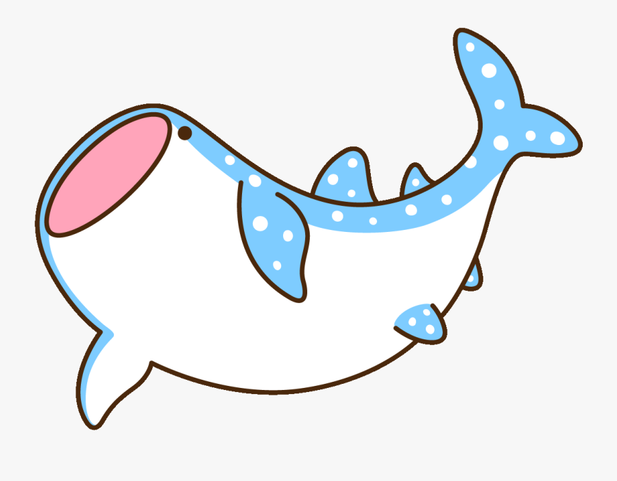 Animated Gif Kawaii Shark Gif Transparent Clipart , - Transparent Whale Shark Gif, Transparent Clipart