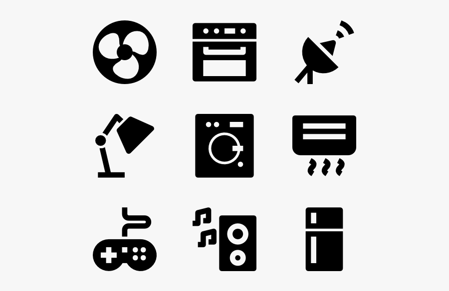 Home Appliances, Transparent Clipart