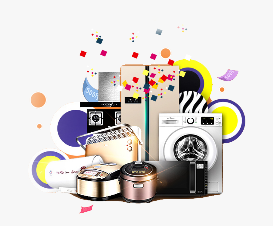 Home Appliances Psd - Electronic Home Appliances Png, Transparent Clipart