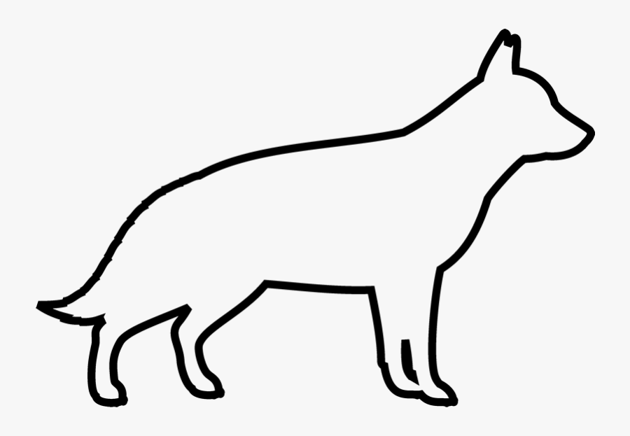 German Shepherd Rubber Stamp - German Shepherd Dog Black And White Design Png, Transparent Clipart