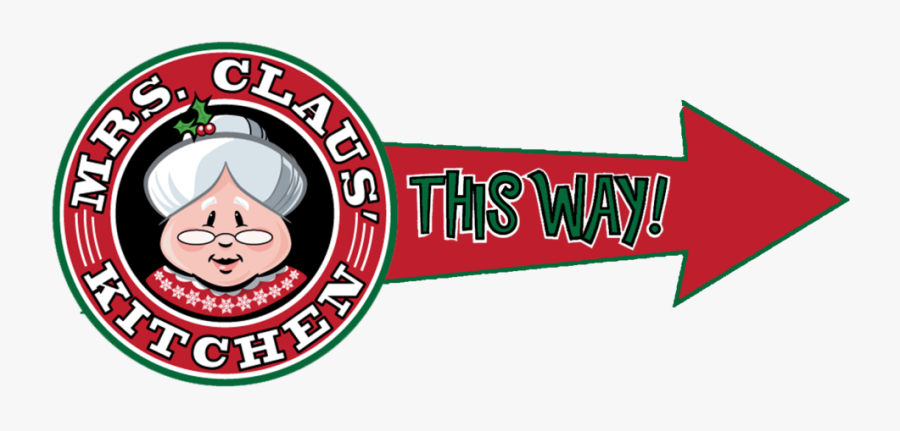 Mrs Claus Kitchen Sign, Transparent Clipart