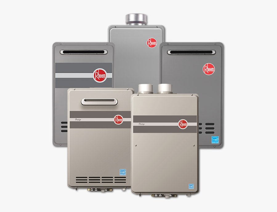 Clip Art Heaters Using Gas Offers - Rheem Tankless Hot Water Heater, Transparent Clipart