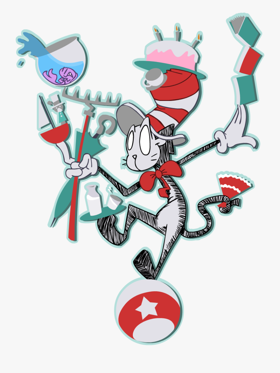 Cat In The Hat, Transparent Clipart